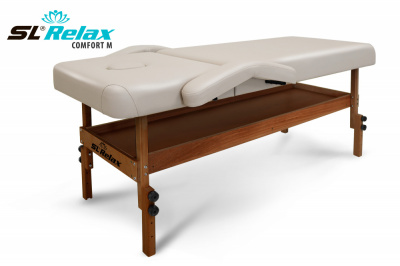 Массажный стол Relax Comfort-М бежевая кожа